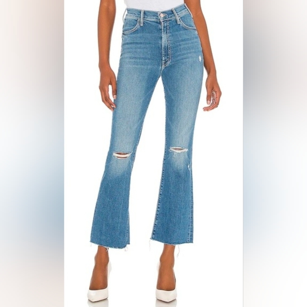 ❤️ MOTHER HIGH RISE HUSTLER ANKLE FRAY JEANS, UNDERSTUDY, 4 (27)